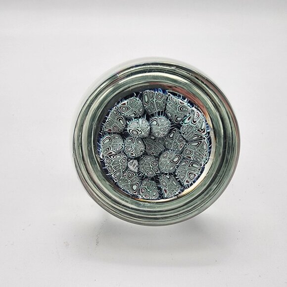 Murano Glass Milefiori Paperweight - Picture 3 of 4